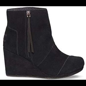 TOMS Suede Wedge Ankle Boot
